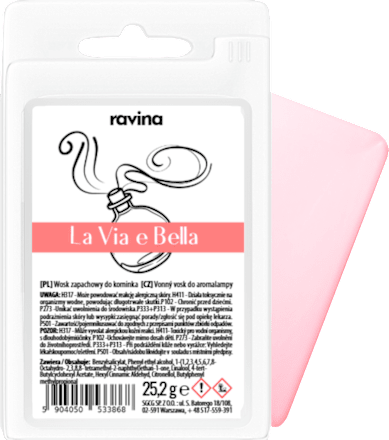 Sojowy wosk zapachowy do kominka La Via é Bella  ravina