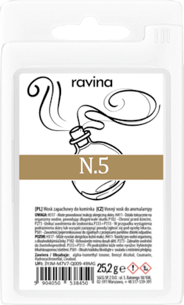 Sojowy wosk zapachowy do kominka N.5 ravina