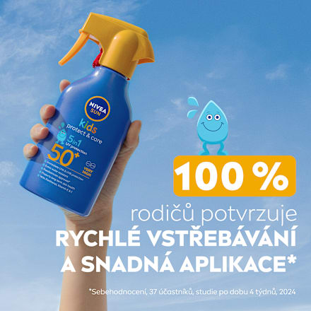 kids protect & care sprej na opalování SPF50+ NIVEA SUN