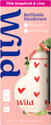 Deo stift, tok szívekkel és utántöltő pink grapefruit-lime illattal Wild