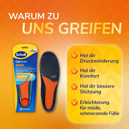Einlegesohlen GelActiv Work, Gr. 35,5 - 40,5 (1 Paar) Dr. Scholl's