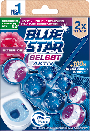 WC-Stein Selbst Aktiv Blüten Frische BLUE STAR