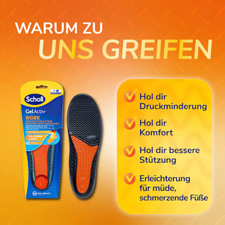 Einlegesohlen GelActiv Work Gr. 40 - 46,5 (1 Paar) Dr. Scholl's