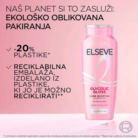 Šampon za lase Glycolic Gloss L'ORÉAL PARiS ELSEVE