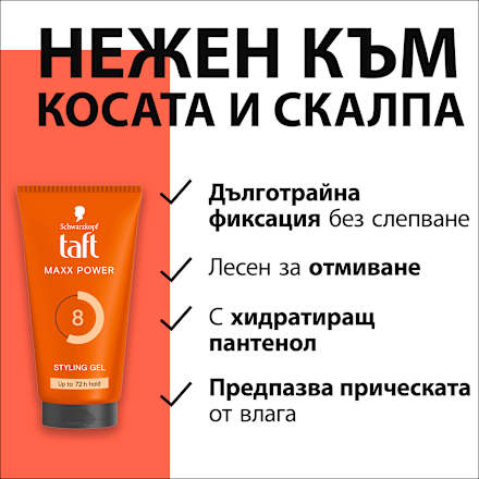 Гел за коса Max Power Schwarzkopf taft