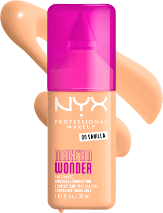 Tekoči puder Make 'Em Wonder, 08 Vanilla NYX PROFESSIONAL MAKEUP