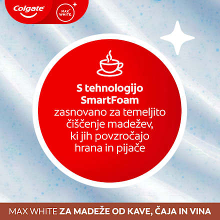 Zobna pasta Max White For Coffee, Tea & Wine Stains Colgate