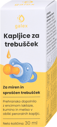 Kapljice za sproščen trebušček galex