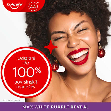 Zobna pasta Max White Purple Reveal Colgate