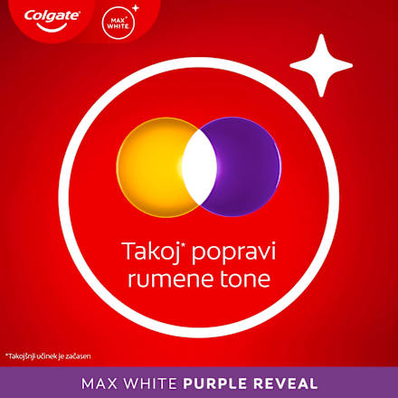 Zobna pasta Max White Purple Reveal Colgate