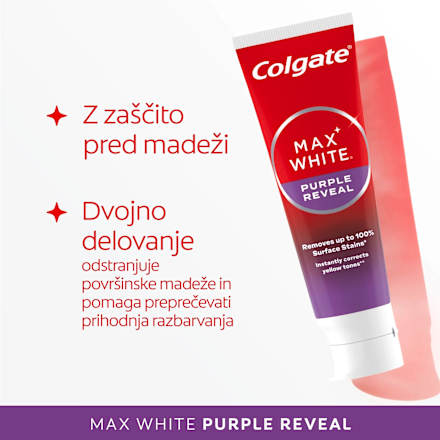 Zobna pasta Max White Purple Reveal Colgate