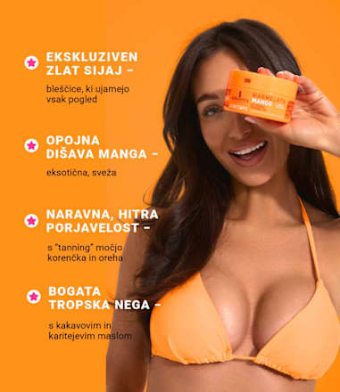 Marmelada za hitro pridobivanje zagorelosti Sun Care Mango AFRODITA