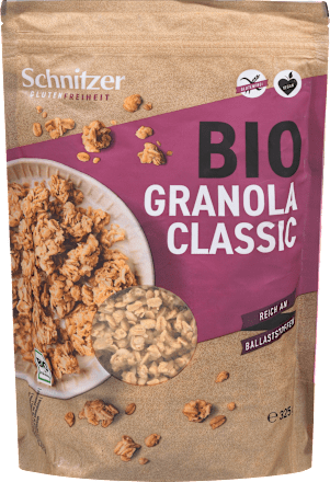 Hrustljava bio granola Classic z ovsom Schnitzer