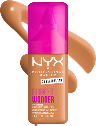 Tekoči puder Make 'Em Wonder, 21 Neutral Tan NYX PROFESSIONAL MAKEUP