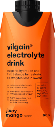 elektrolytový nápoj juicy mango vilgain