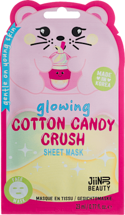 Maska za obraz v obliki krpice Glowing Cotton Candy Crush JiiNJU BEAUTY