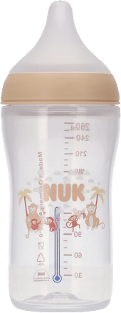 Butelka z miernikiem temperatury 260 ml Perfect Match smoczek 3+ Małpka  NUK