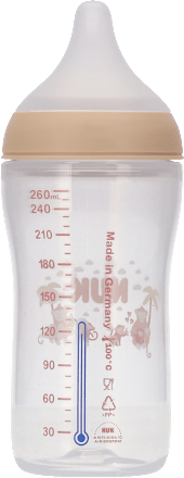 Butelka z miernikiem temperatury 260 ml Perfect Match smoczek 3+ Małpka  NUK