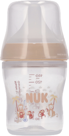 Butelka z miernikiem temperatury 150 ml Perfect Match smoczek 0+ Małpka NUK