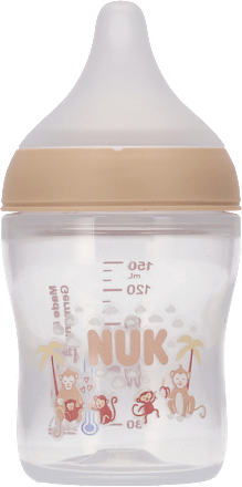 Butelka z miernikiem temperatury 150 ml Perfect Match smoczek 0+ Małpka NUK