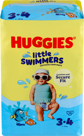 plenkové kalhotky do vody, velikost 3-4 Huggies Little Swimmers