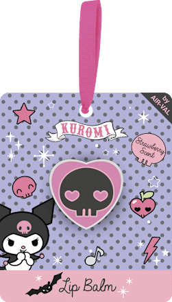 Балсам за устни в кутийка Kuromi с аромат на ягода AIR-VAL