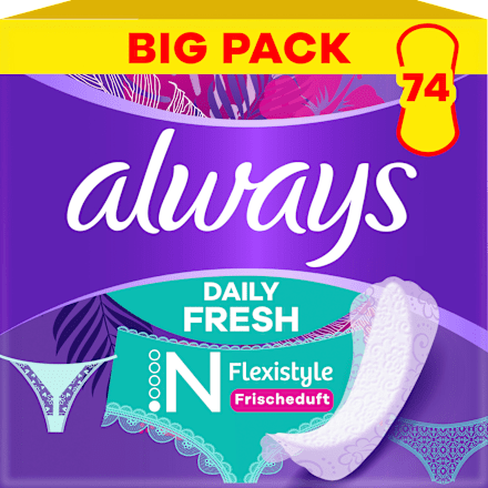 Slipeinlagen Daily Fresh Slim Flexistyle always