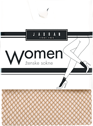 Ženske mrežaste sokne – bež, vel. uni JADRAN ČARAPE