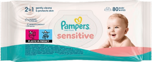 Nedves törlőkendő, Sensitive Pampers