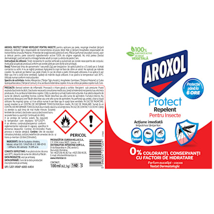 Spray repelent pentru insecte AROXOL