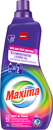 Гел за пране Mix and wash, 60 пранета sano Maxima
