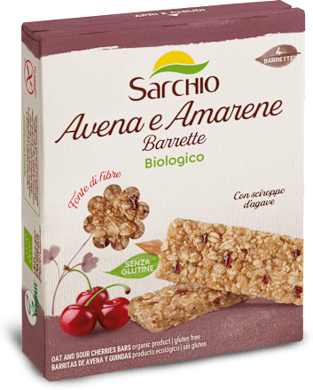 Barretta di avena e amarene BIO Sarchio