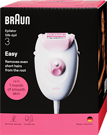Vezetékes epilátor Silk·épil 3 3-000, rózsaszín Braun