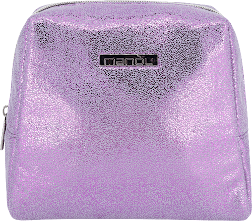 Kosmetiktasche flieder glitzernd manòu