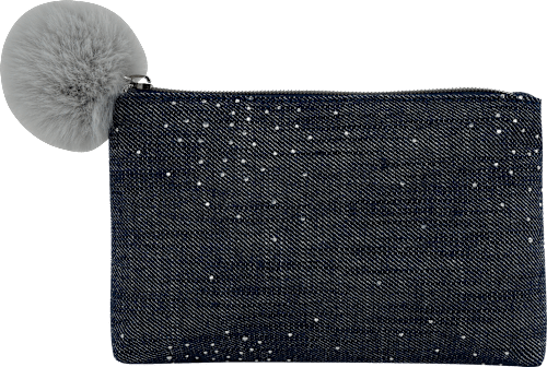 Kosmetiktasche mit Glitzersteinen manòu