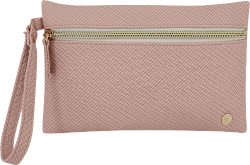 Kosmetiktasche mit Henkel rosa manòu
