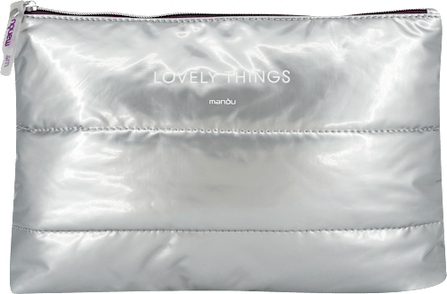 Kulturtasche "Lovely Things" silber manòu