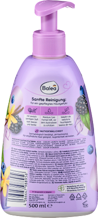 Sapone liquido al profumo di frutti di bosco e vaniglia Balea