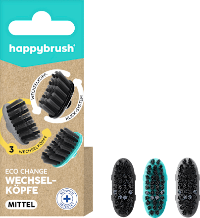 Aufsteckbürsten Eco Change mittel happybrush