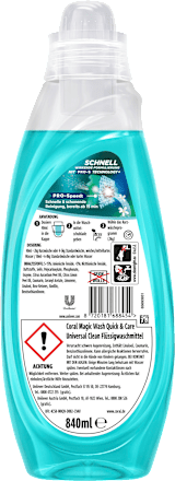 Vollwaschmittel Flüssig Magic Wash Quick & Care Coral