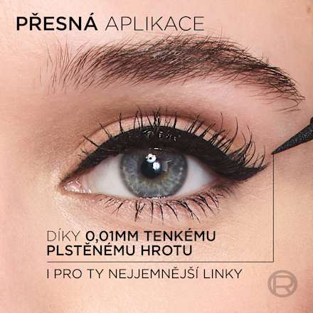 tekutá oční linka Haute Precision 04 Bordeaus Cashmere L'ORÉAL PARiS