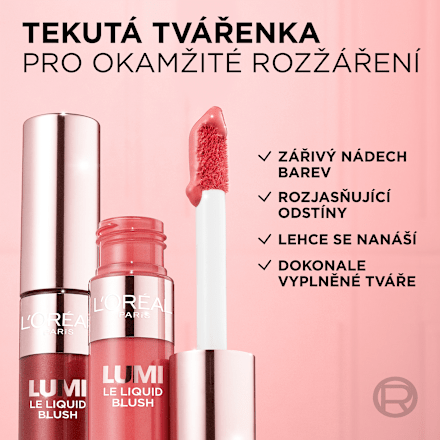 tekutá tvářenka Lumi Le Liquid 645 Cool Berry L'ORÉAL PARiS