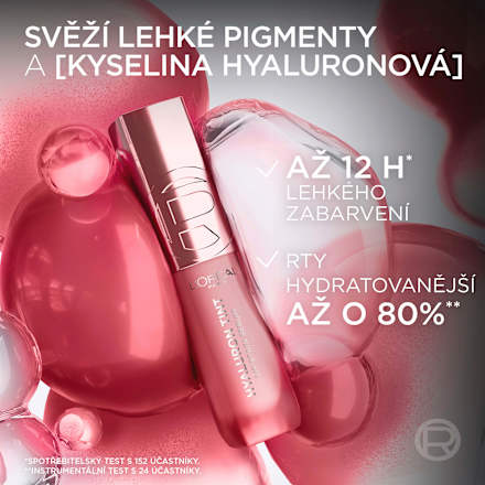 tekutá rtěnka Hyaluron Tint, 485 Nude Espresso L'ORÉAL PARiS