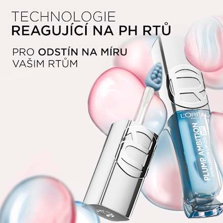 olejový lesk na rty Plump Ambition pH 113 Cristal Ice L'ORÉAL PARiS