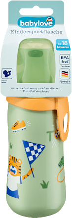 Trinkflasche Kinder grün, 330 ml babylove