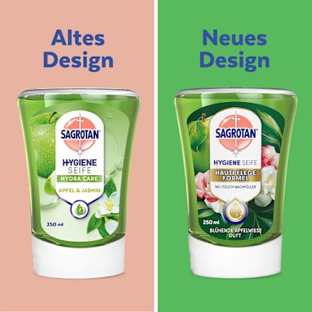 Seifenspender No Touch Apfel & Jasmin, Nachfüllpack Sagrotan