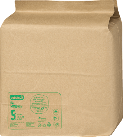 Pannolini misura 5 junior (10 - 16 kg), pacco mensile babylove