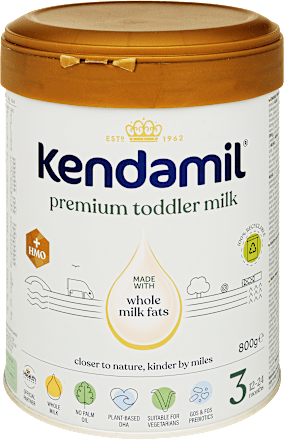 Tejalapú prémium anyatej-kiegészítő tápszer, 1 éves kortól Kendamil