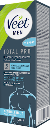 Enthaarungscreme Men Total Pro sensible Haut Veet MEN