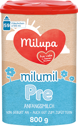 Anfangsmilch Pre Milumil von Geburt an Milupa